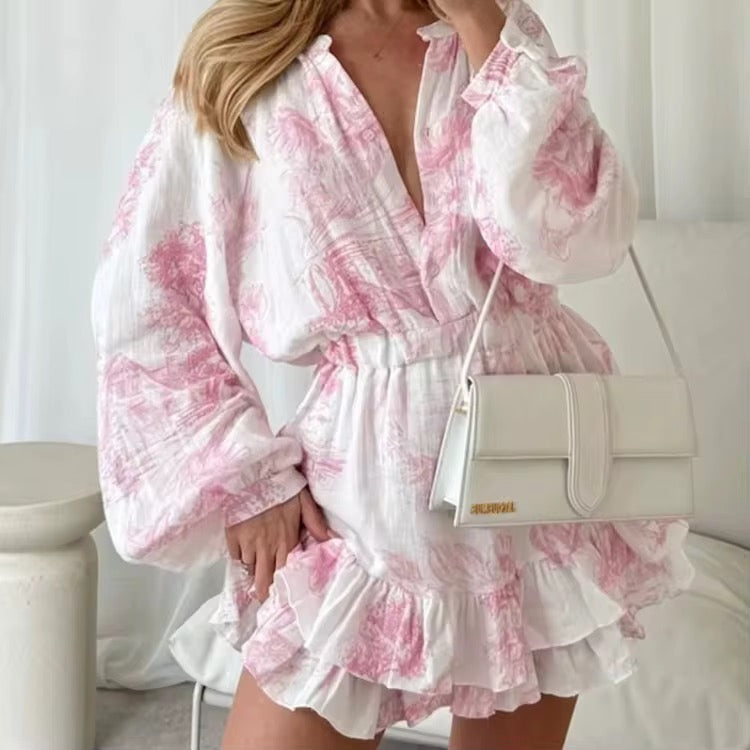 Floral Print Mini Dress